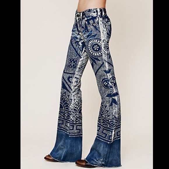 Free People Denim - Free People Discharge Bali Flare Malaya Wash - 27